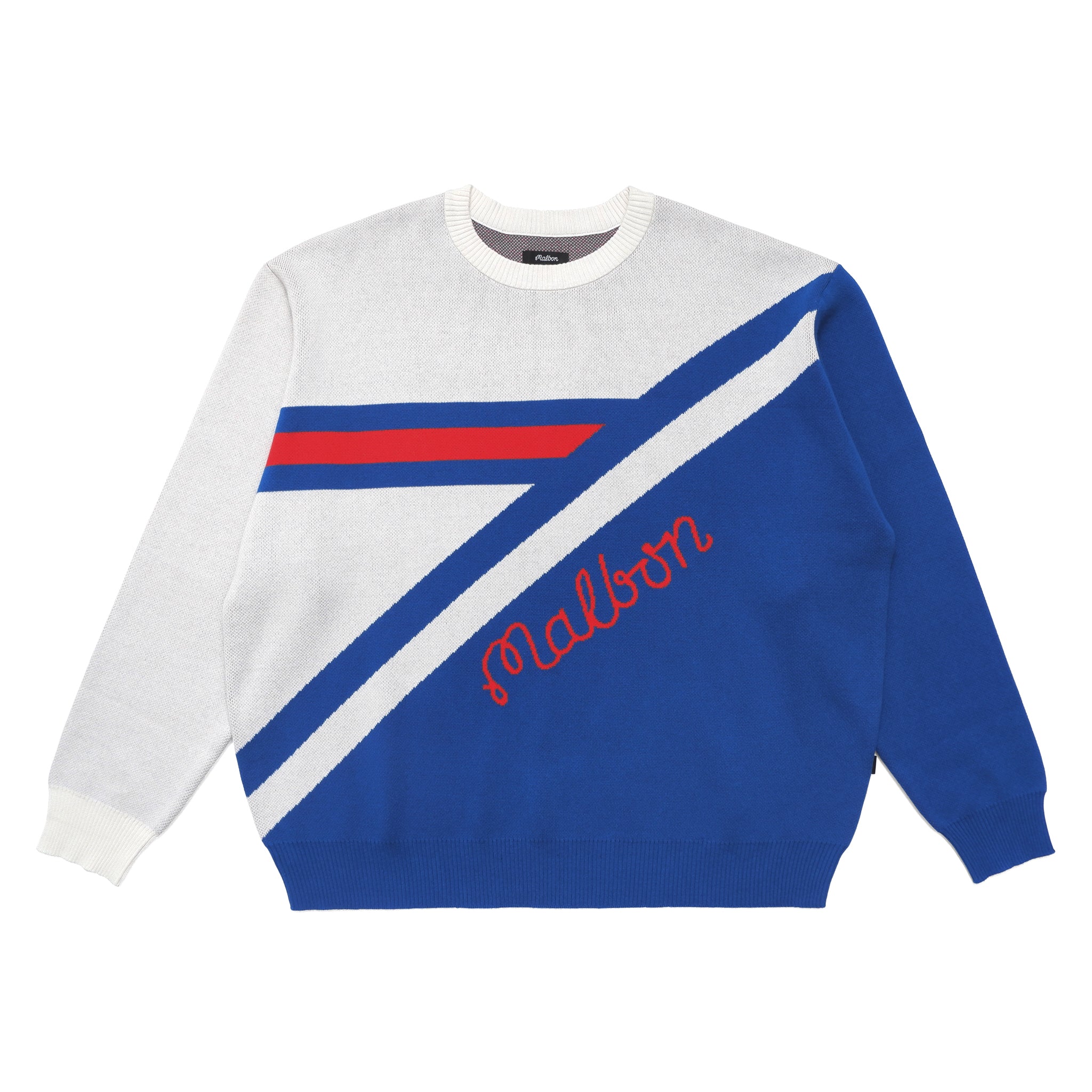 Intarsia Sweater - Light blue/Alps - Ladies