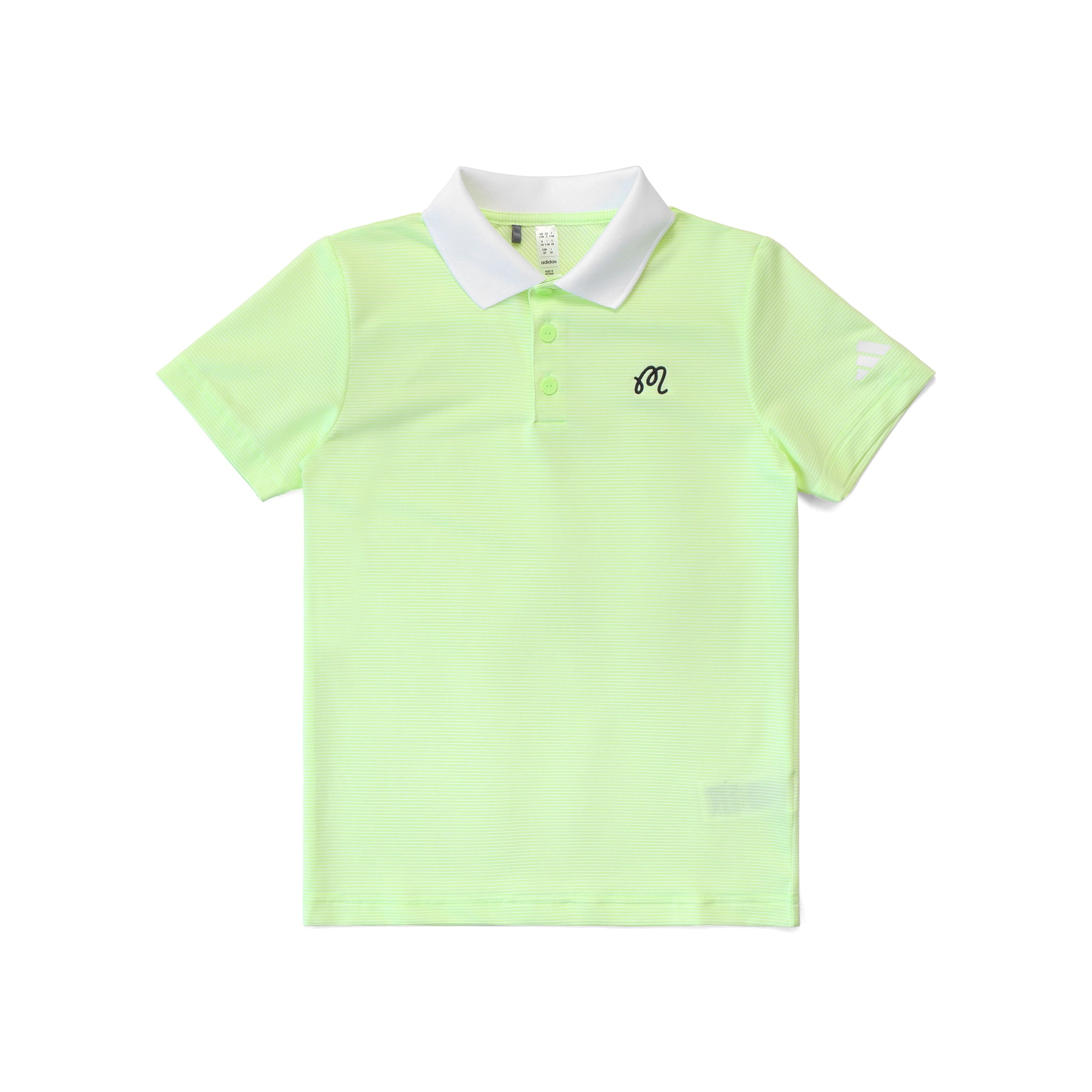 Malbon x Adidas Youth Striped Polo Shirt (Boys)