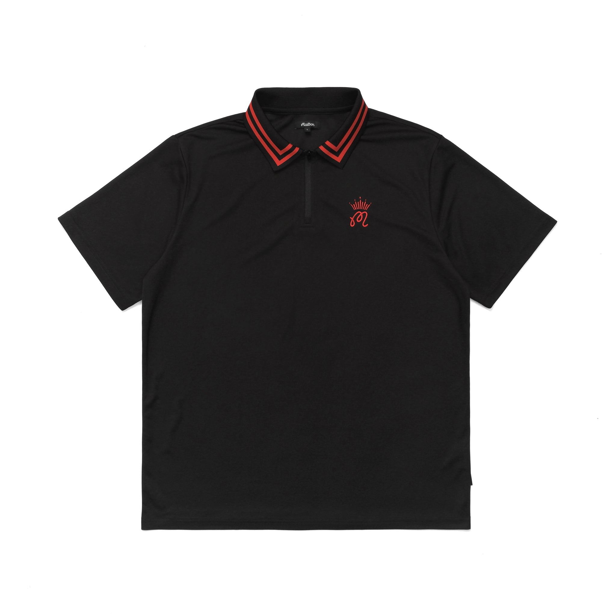 MALBON X BUDWEISER PERFORMANCE ZIP POLO