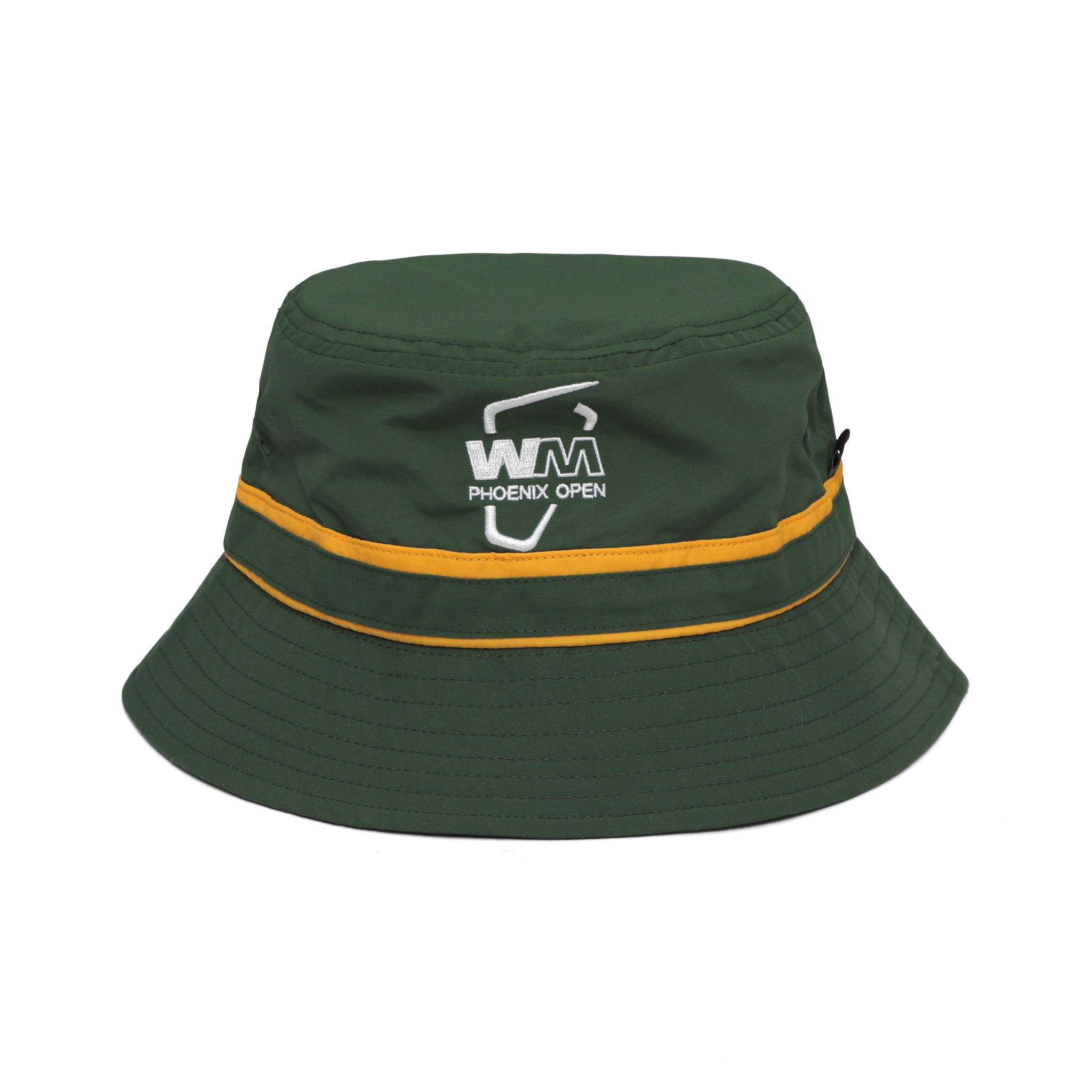 Waste Management Nylon Bucket Hat, Dark Green | Malbon Golf