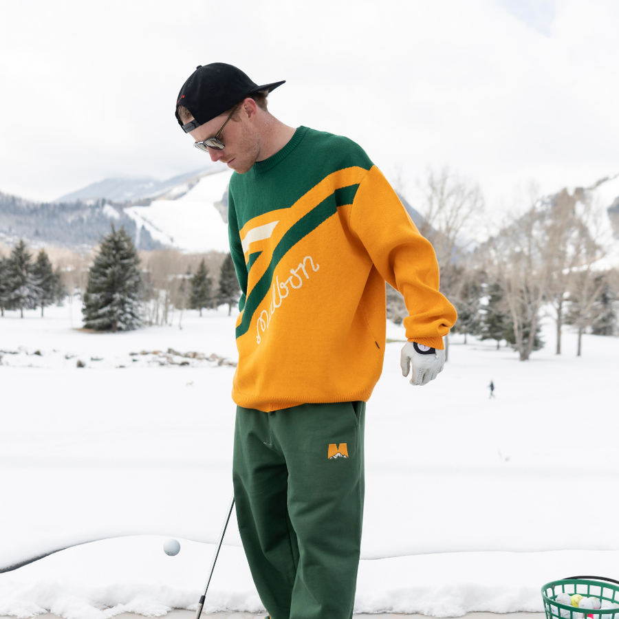 Golf & Ski Intarsia Knit Sweater