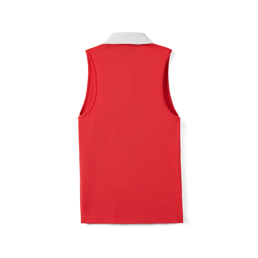 CLAUDIA SLEEVELESS POLO